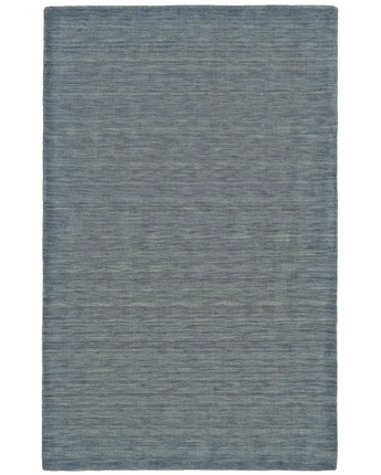 Luna Hand Woven Marled Wool Rug - Blue / Gray / Rectangle / 