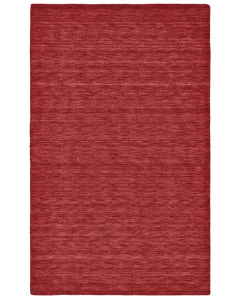 Luna Hand Woven Marled Wool Rug - Red / Rectangle / 2’ x 3’ 