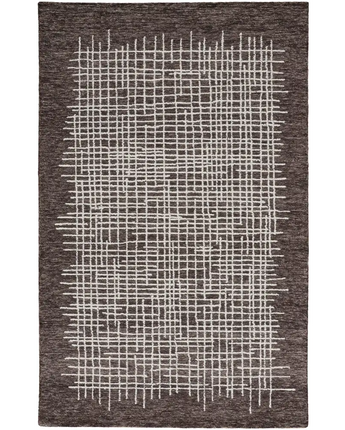 Maddox Modern Tufted Architectural Rug - Brown / White / 