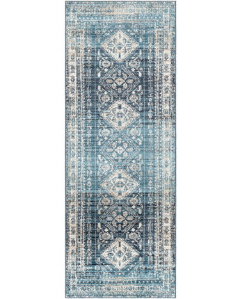 Maisy Washable Area Rug - Ink Blue / Runner / 2’7 x 7’3 