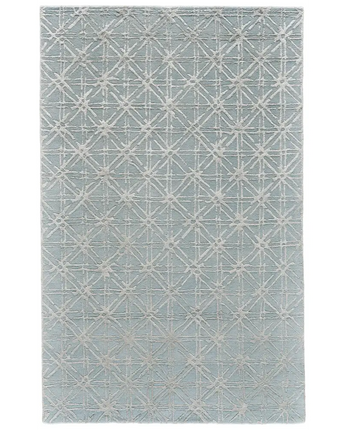 Manoa Tufted Lattice Wool - Blue / Gray / Rectangle / 2’ x 