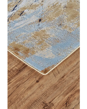 Marigold Abstract Splatter Print Rug - Area Rugs