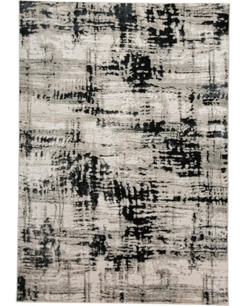 Micah Modern Abstract Rug - Silver / Black / Rectangle / 