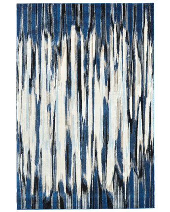 Milton Abstract Ombre Print Rug - Blue / White / Rectangle /