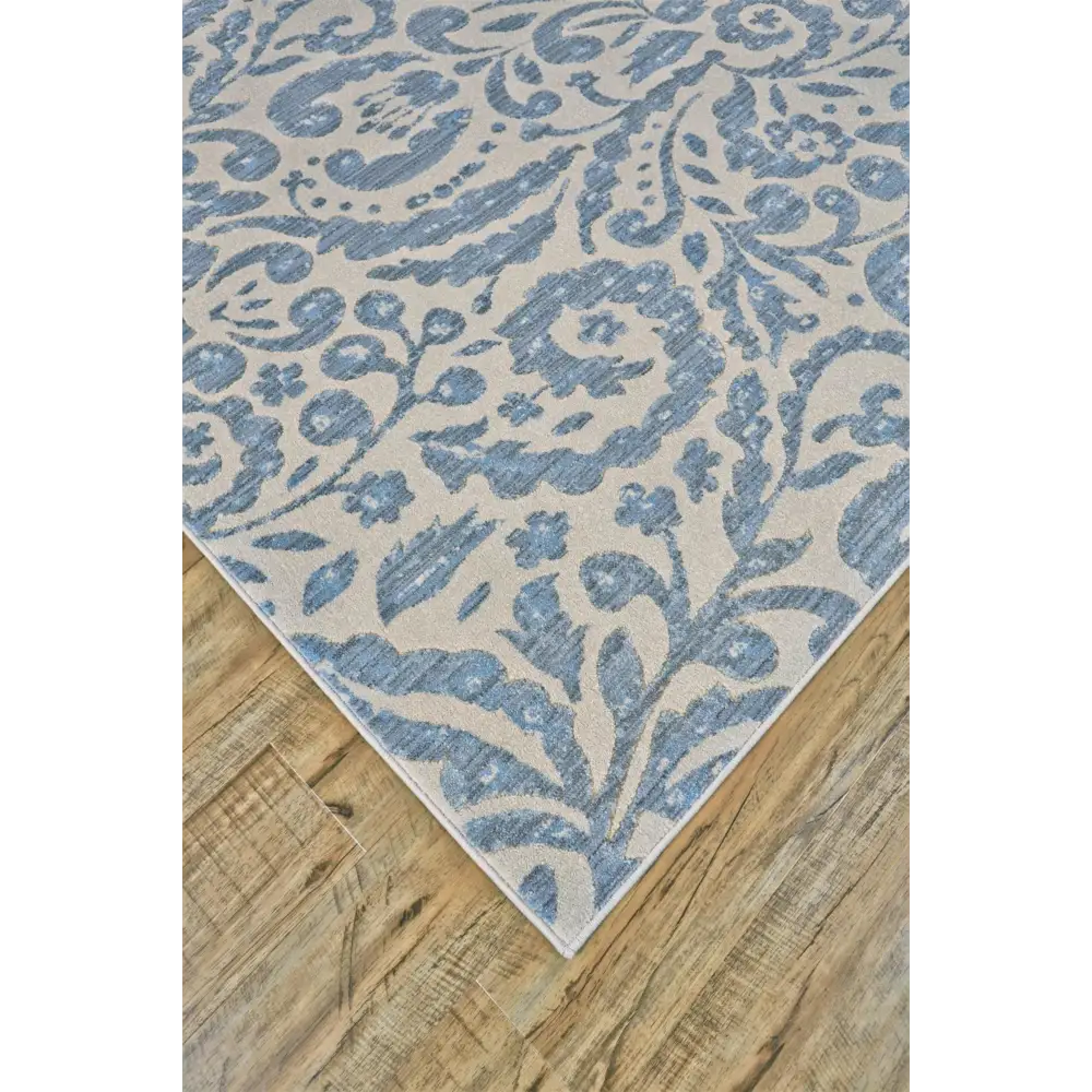 Milton Contemporary Print Floral Rug - Area Rugs
