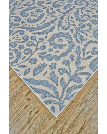Milton Contemporary Print Floral Rug - Area Rugs