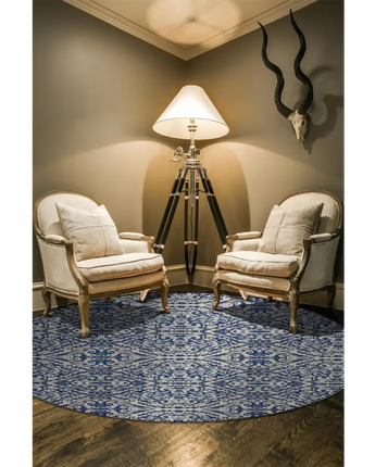 Milton Scroll Print Textured Rug - Rug Mart Top Rated Deals + Fast & Free Shipping