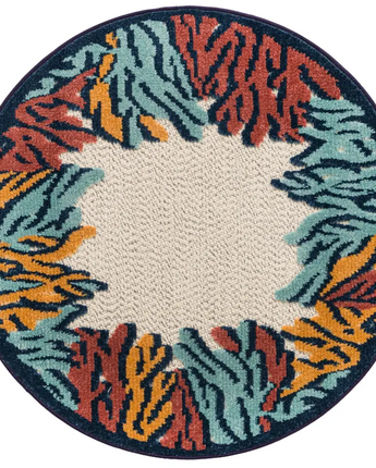 Modern belize outdoor belmopan rug - Multi / 3’ 3 x 3’ 3 /