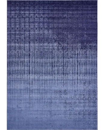 Modern designed ombre rug - Blue / Rectangle / 10x14 - Area