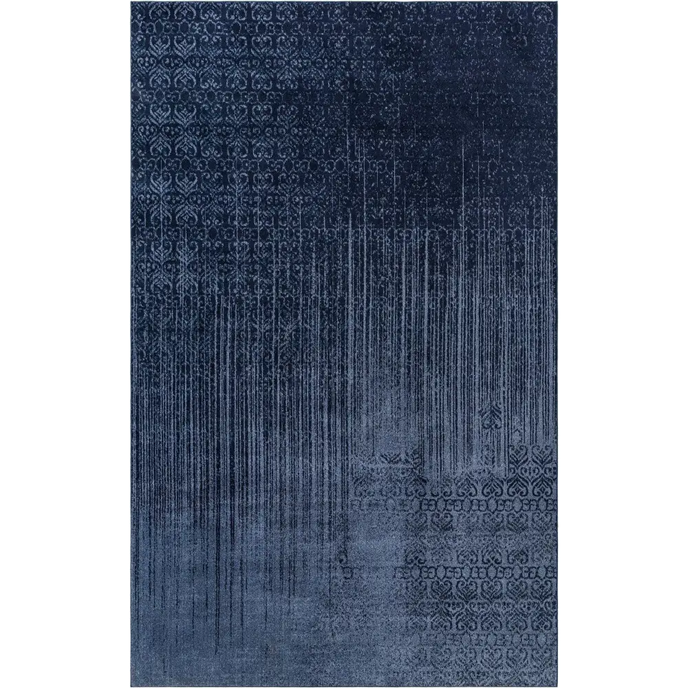 Modern designed ombre rug - Blue / Rectangle / 10x16 - Area