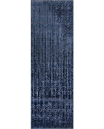 Modern designed ombre rug - Blue / Rectangle / 6 FT RUNNER -