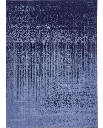 Modern designed ombre rug - Blue / Rectangle / 8x11 - Area