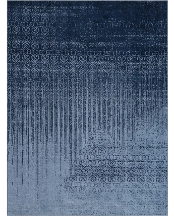 Modern designed ombre rug - Blue / Rectangle / 9x12 - Area