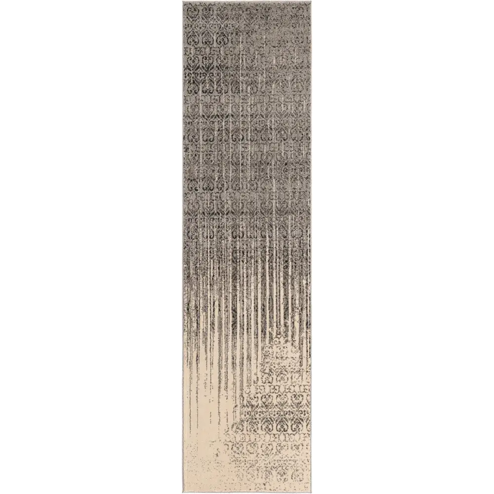 Modern designed ombre rug - Gray / Rectangle / 10 FT RUNNER