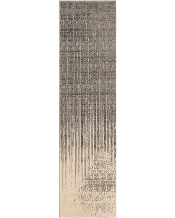 Modern designed ombre rug - Gray / Rectangle / 10 FT RUNNER