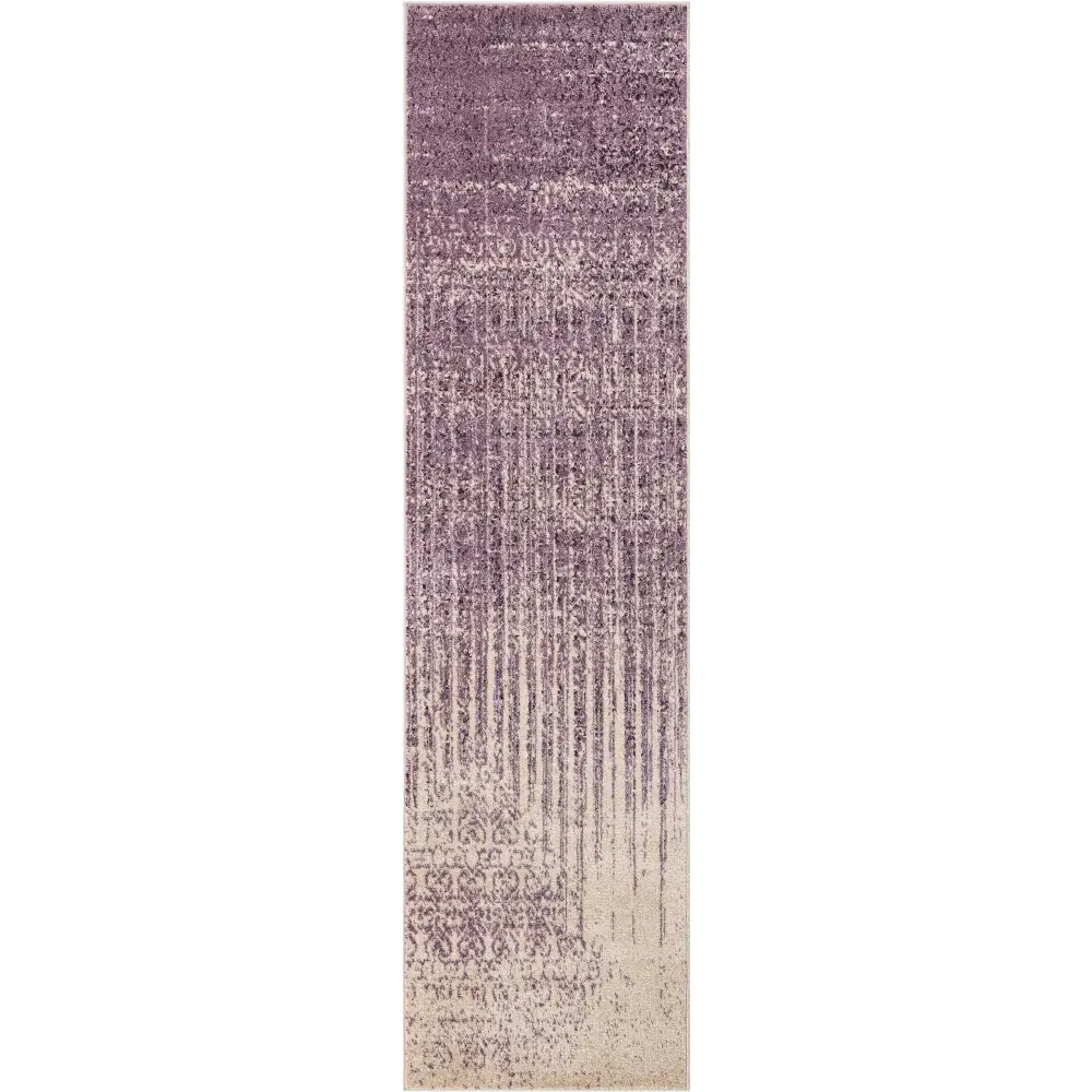 Modern designed ombre rug - Purple / Rectangle / 10 FT