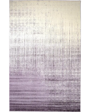 Modern designed ombre rug - Purple / Rectangle / 10x16 -