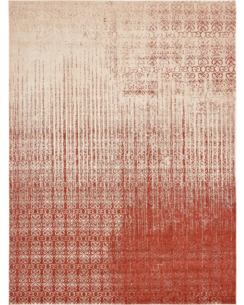 Modern designed ombre rug - Red / Rectangle / 10x13 - Area