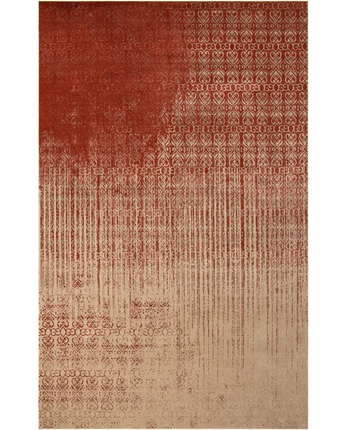 Modern designed ombre rug - Red / Rectangle / 10x16 - Area