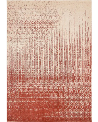 Modern designed ombre rug - Red / Rectangle / 8x11 - Area