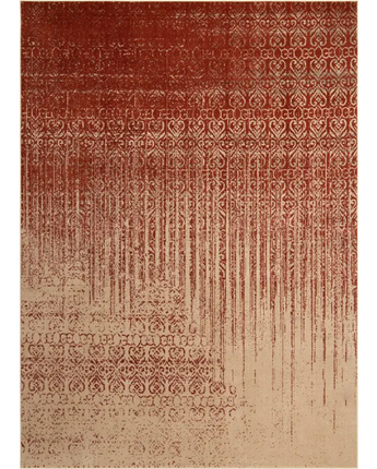 Modern designed ombre rug - Red / Rectangle / 9x12 - Area