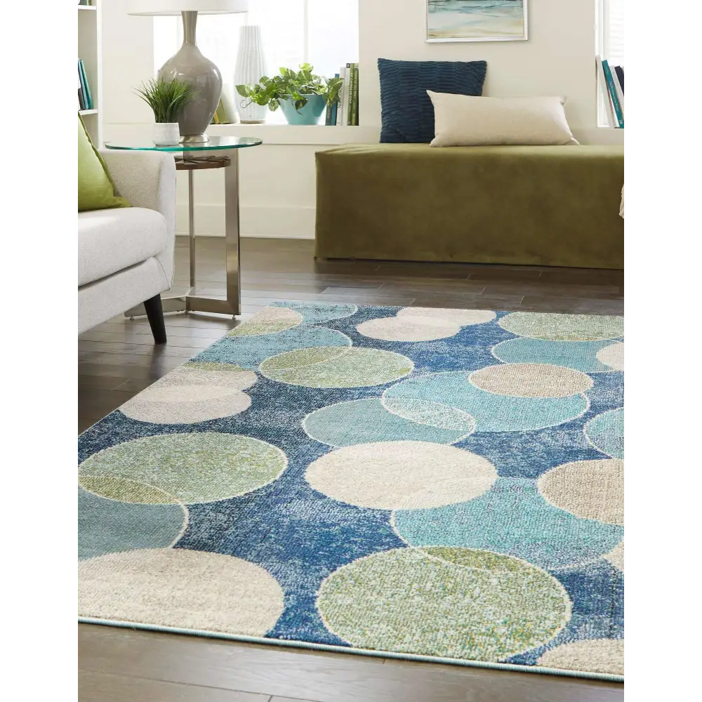 Modern designed seaside chromatic rug - Area Rugs