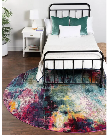 Modern designed sunset chromatic rug - Area Rugs
