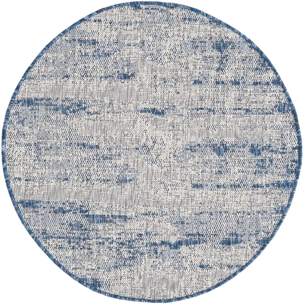 Modern outdoor modern cartago rug - Blue / 3’ 3 x 3’ 3 /