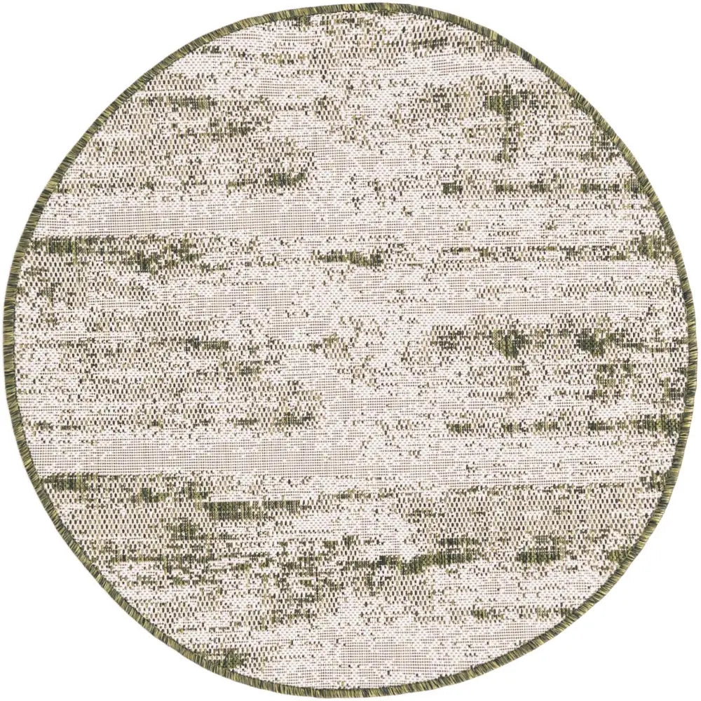 Modern outdoor modern cartago rug - Green / 3’ x 3’ 1 /