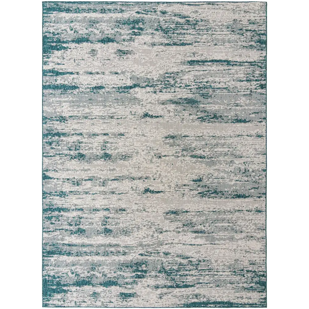 Modern outdoor modern cartago rug - Teal / 10’ x 14’ 1 /
