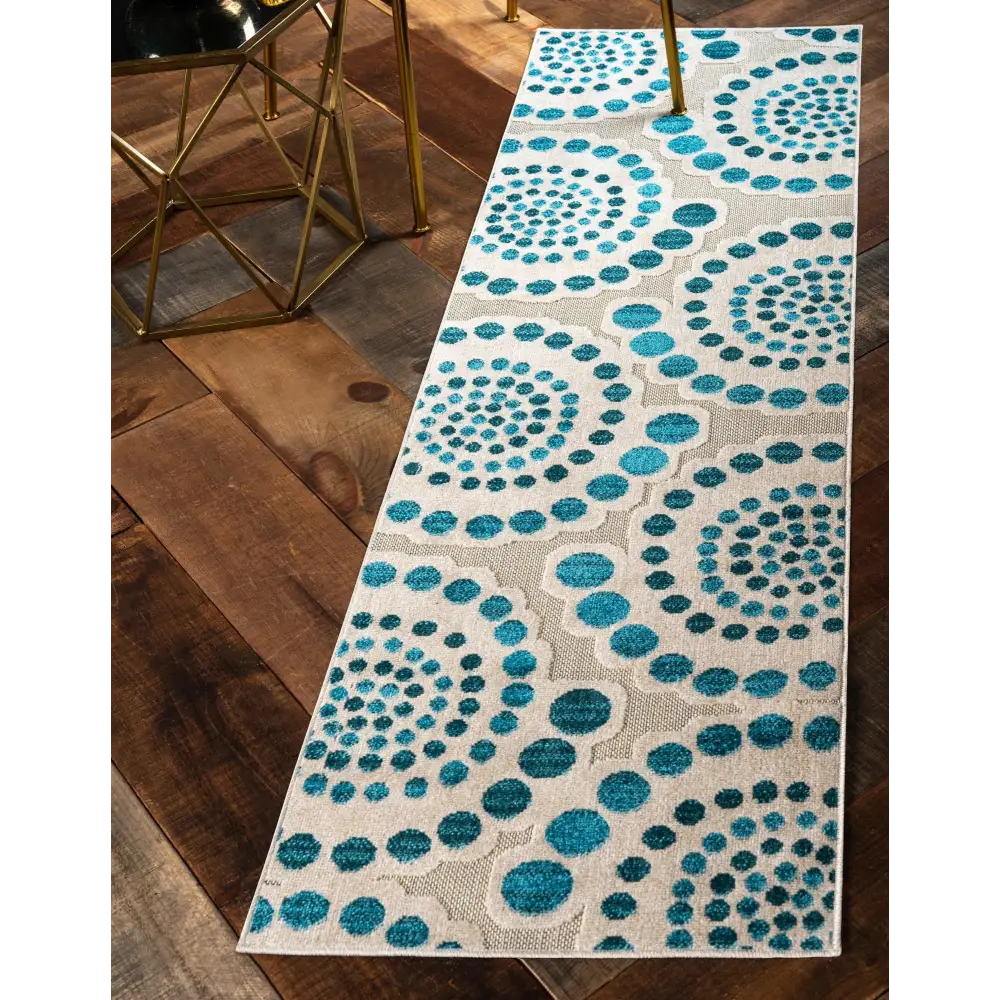 Modern outdoor modern charlotte rug - Cream / 2’ x 6’ 1 /