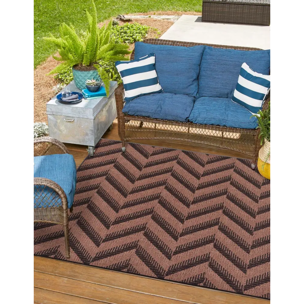 Modern outdoor modern chevron rug - Rugs