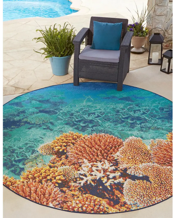 Modern outdoor coastal ariel rug - Rugs