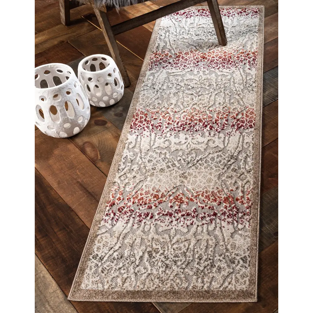 Modern outdoor modern ithica rug - Beige / 2’ x 6’ 1 /