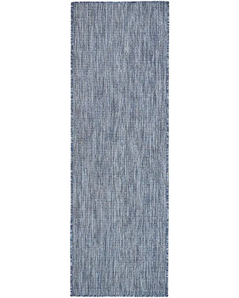 Modern outdoor solid rug - Blue / 2’ x 6’ 1 / Runner - Rugs