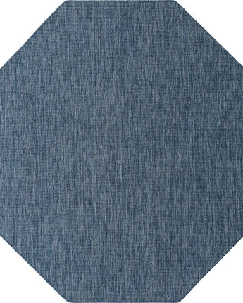 Modern outdoor solid rug - Blue / 8’ x 8’ / Octagon - Rugs