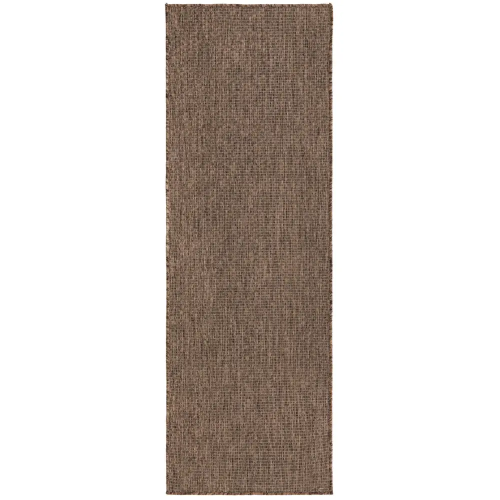 Modern outdoor solid rug - Light Brown / 2’ x 6’ 1 / Runner