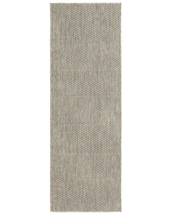 Modern outdoor solid rug - Light Gray / 2’ x 6’ 1 / Runner -