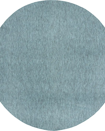 Modern outdoor solid rug - Teal / 13’ x 13’ / Round - Rugs
