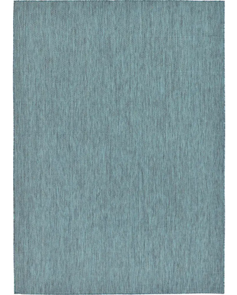 Modern outdoor solid rug - Teal / 8’ x 11’ 4 / Rectangle -