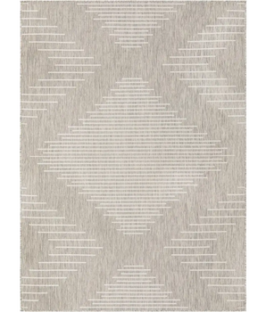 Modern outdoor modern tambor rug - Gray / 7’ 1 x 10’ /