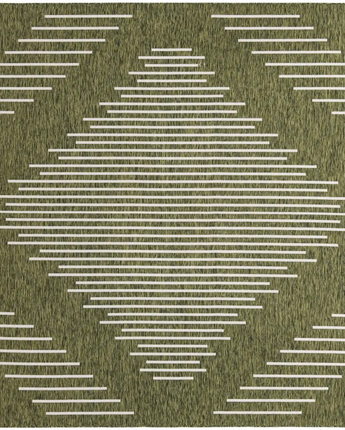 Modern outdoor modern tambor rug - Green / 10’ 8 x 10’ 8 /