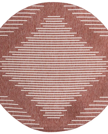 Modern outdoor modern tambor rug - Rust Red / 10’ 8 x 10’ 8