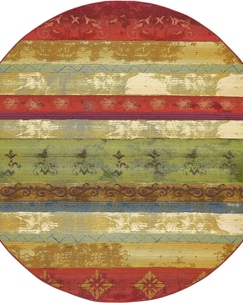 Modern outdoor modern traditional rug - Multi / 8’ x 8’ /
