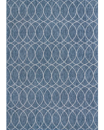 Modern outdoor trellis gitter rug - Blue / 10’ x 14’ 1 /