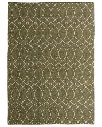 Modern outdoor trellis gitter rug - Green / 10’ x 14’ 1 /