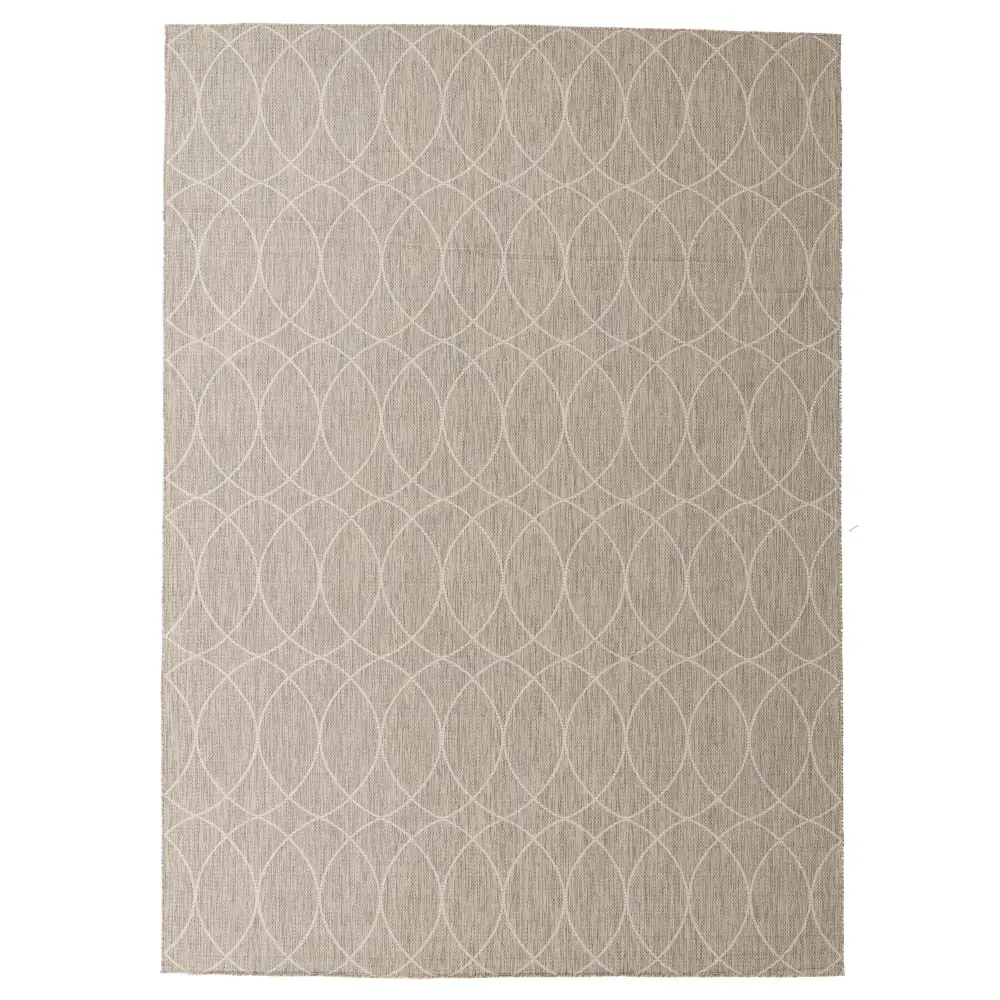 Modern outdoor trellis gitter rug - Light Gray / 10’ x 14’ 1