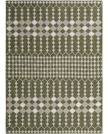 Modern outdoor trellis traliccio rug - Green / 10’ x 14’ 1 /