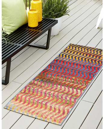 Modern outdoor modern wavy rug - Rugs