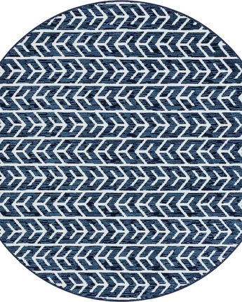 Modern sabrina soto outdoor aston rug - Navy Blue / 8’ x 8’